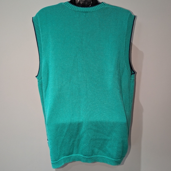 Koret Green Floral Sweater Vest - Picture 3 of 4